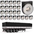 24 Lanterna Lateral Carreta LED Cristal 85mm c/ Sup. - Conec 24 Lanterna Lateral Carreta LED Cristal 85mm c/ Sup. - Conec