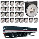 24 Lanterna Lateral Facchini LED Cristal 85mm C/ Supt. - Fio