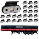 24 Lanterna Lateral Guerra LED Cristal c/ Suporte - Fio