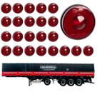 24 Lanterna Lateral Guerra LED Rubi 85mm Saída Conector