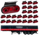 24 Lanterna Lateral Guerra LED Rubi c/ Suporte - Fio