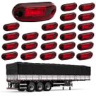 24 Lanternas Delimitadoras LED Carreta Lateral Rubi