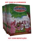 24 Livros Fazendinha História - Atacado Lembrancinha Brinde De Aniversário C/ Repetição