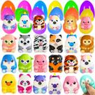 24 Ovos de Páscoa ZICZLI com 24 Brinquedos Squishy de Mini Animais