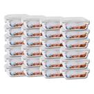24 Potes Herméticos 1520ML p/ Forno Airfryer Assados c/ Tampa