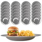 24 Pratos Fundo Melamina Cinza 25cm p/ Buffet Restaurantes 24 Pratos Fundo Melamina Cinza 25cm p/ Buffet Restaurantes