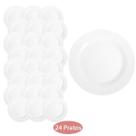 24 Pratos Temperado Menu Raso 24cm Restaurante Almoço Nadir