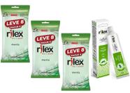 24 Preservativo Camisinha sabor Menta Rilex + gel lubrificante intimo menta 50g