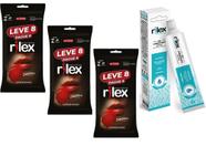 24 Preservativo Lubrificado Rilex Sensitive Extra Fino + gel lubrificante intimo 50g