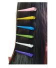 24 Presilhas p/ Cabelos Clip Bico De Pato Colorida Infantil