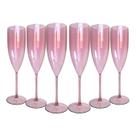24 Taças De Champanhe Acrílico Cristal 160ml ChandonChampagn