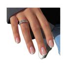 24 unidades de unhas minimalistas francesas curtas com 1 gelatinosa e 1 lima de unhas 24 unidades de unhas minimalistas francesas curtas com 1 gelatinosa e 1 lima de unhas