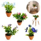 24 Vasos de Flores Artificial Decoração Mesa Enfeite 24 Vasos de Flores Artificial Decoração Mesa Enfeite