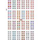 240 Adesivos de Unhas Decoradas Artesanal 3D revenda