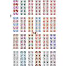 240 Adesivos para Unha Película 3d