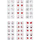 240 Adesivos Película para Unha Personagens Amor Love Nail Art 240 Adesivos Película para Unha Personagens Amor Love Nail Art