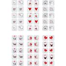 240 Adesivos Película para Unha Personagens Amor Love Nail Art 240 Adesivos Película para Unha Personagens Amor Love Nail Art