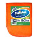 240 Peças Flanela Limpeza Laranja 28x28 Cm Atacado Flanela