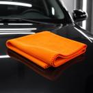 240 Peças Flanela Limpeza Laranja 28x28 Cm Atacado Flanela