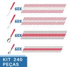 240 Talher Inox Colher Chá Faca Garfo Colher Luna Vermelho 240 Talher Inox Colher Chá Faca Garfo Colher Luna Vermelho