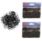 240 unidades Xuxinha Elásticos De Silicone Preta cabelo