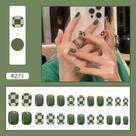 24pcs Wear Long Parágrafo Moda Manicure Patch Unhas Falsas Economize Tempo Remendo de Unha Vestível