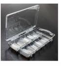 25 Caixa Com 100 Tips Curvatura C Transparente Para Unhas