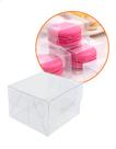 25 Caixa de Acetato para Macaron Bem Casado 5x5x3cm PX-206 Embalagem Transparente