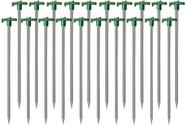 25 cm Estacas para Tienda Cheardia Paquete de 20 Resistente Metal Antióxido