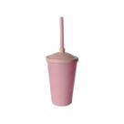 25 Copos Twister C/ Tampa e Canudo 400 ML Acrilico, Lembrancinha