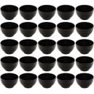 25 Cumbucas Bolws Cerâmica para Restaurantes 680ml Preto Lyor Tigelas Shimeji Açaí