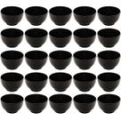 25 Cumbucas Bolws Cerâmica para Restaurantes 680ml Preto Lyor Tigelas Shimeji Açaí