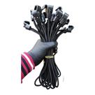 25 Extensores Elásticos 35cm Com Gancho Para Lona