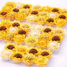 25 Forminhas Para Doces Finos Decoração Liz Tons Amarelo