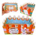 25 Mini Cesta Decorativa Ovo Páscoa Chocolate Trufa Presente