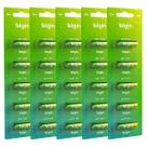 25 Pilhas Baterias Elgin 27a 12v A27 Alcalina 5 Cartela