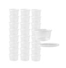 25 Potes PP Com Tampa Lacre BrasilPack 1000ml Redondo Transparente 25 Potes PP Com Tampa Lacre BrasilPack 1000ml Redondo Transparente