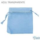 25 Saquinhos de Organza 12 X 8 Azul para Lembrancinha