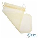 25 Saquinhos de Organza Amarelo para Chinelo 20 X 35 cm