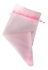 25 Saquinhos de Organza Rosa para Chinelo 20 X 35 cm