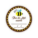 250 Adesivos - Etiqueta Pão de Mel Caseiro - Redondo 3 Cm