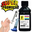 250ml Kit Tinta Recarga Compatível Cartucho 664 Hp 2136 3636 3836 + Com Manual de Instrução