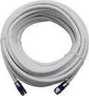 25Mt Cabo coaxial RGE06 para TV digital_satélite banda C_KU e internet_satélite_KA branco com 2 conectores