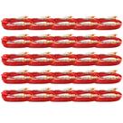 25x CABO RCA PARA SOM AUTOMOTIVO PRIME PLUG METAL VERMELHO TRANSPARENTE 5MM 1M MARCA SVART