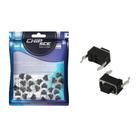 25x Chave Táctil 2 Terminais 5mm 180º - Diversas Aplicações