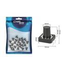 25x Chave Táctil 4 Terminais 12x12x12mm 180ºGraus - Kft-a06 25x Chave Táctil 4 Terminais 12x12x12mm 180ºGraus - Kft-a06