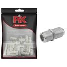 25x Emenda Tipo F Fêmea X Fêmea Cabo Coaxial Rg59 Rg6 - Pix