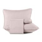 2,80m x 2,40m-jogo cama 4pc king malha 100% algodao c/debrum - rose natural 2,80m x 2,40m-jogo cama 4pc king malha 100% algodao c/debrum - rose natural