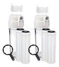 2filtros Água Caixa Dágua Cavalete +4 Refis Plissado Lavável Transparente