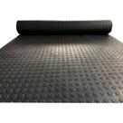 2m² - Piso Emborrachado Moeda Preto 3mm X Larg 1m X Comp 2m
